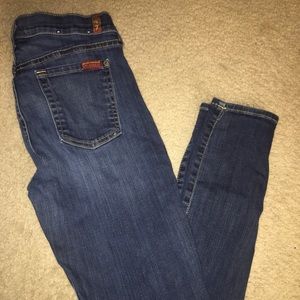 7 for all mankind skinny jeans 💗